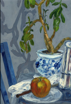 BLUE CHAIR ACRYLIC